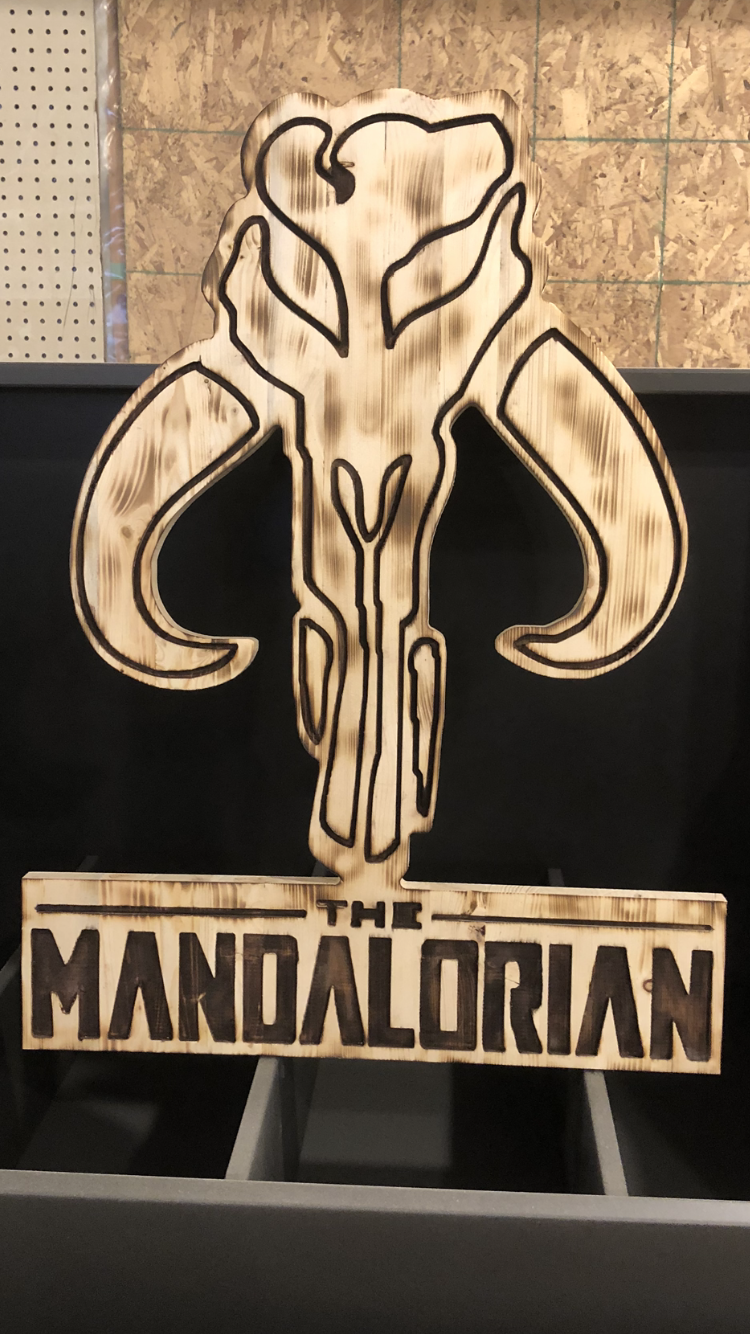 The Mandalorian Themed Sign by Theme-it